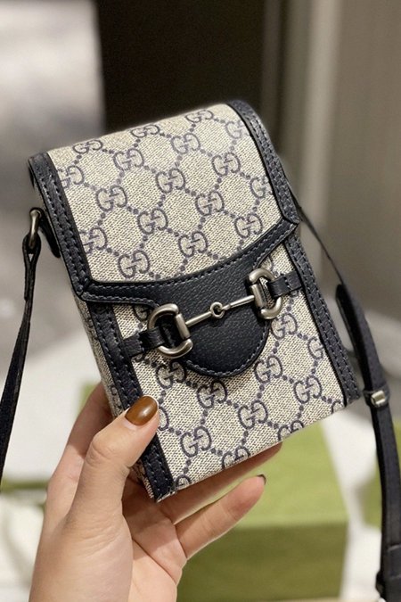 شنط Gucci - اسود مع بيج